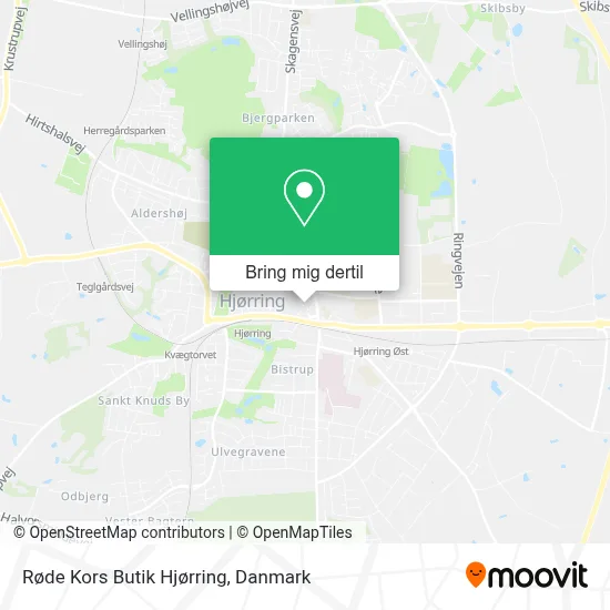 Røde Kors Butik Hjørring kort