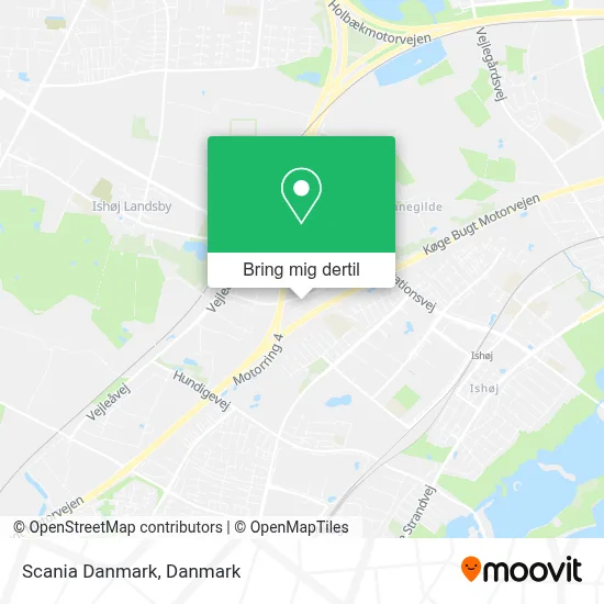 Scania Danmark kort
