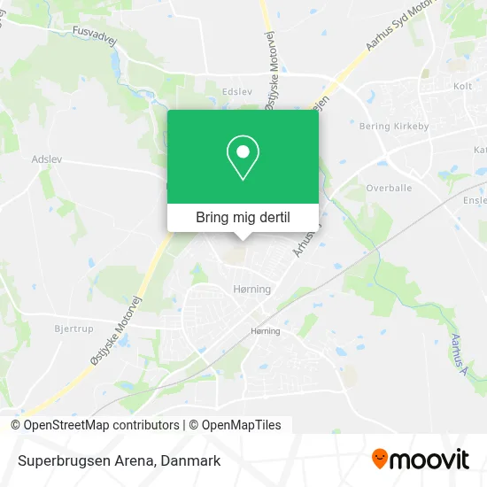 Superbrugsen Arena kort