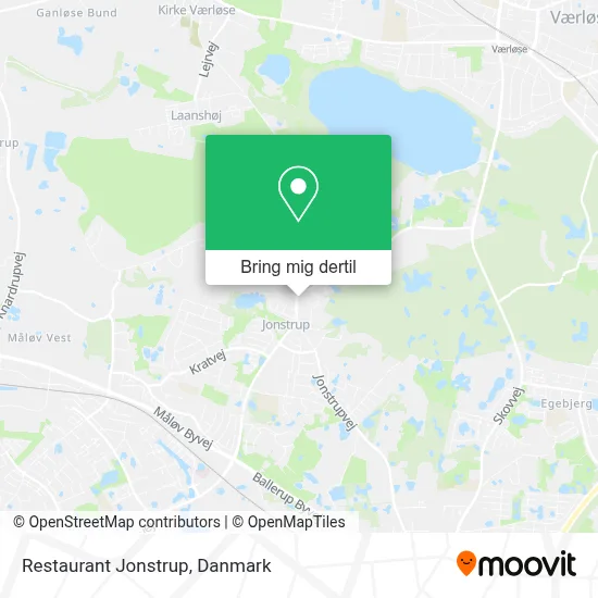 Restaurant Jonstrup kort
