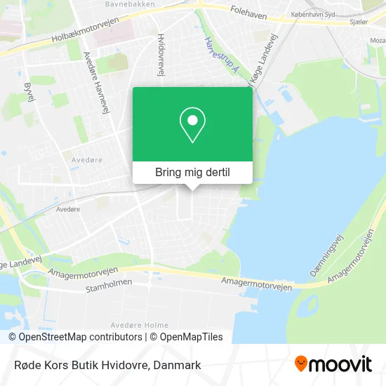 Røde Kors Butik Hvidovre kort