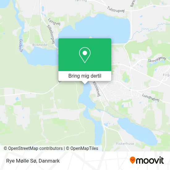 Rye Mølle Sø kort
