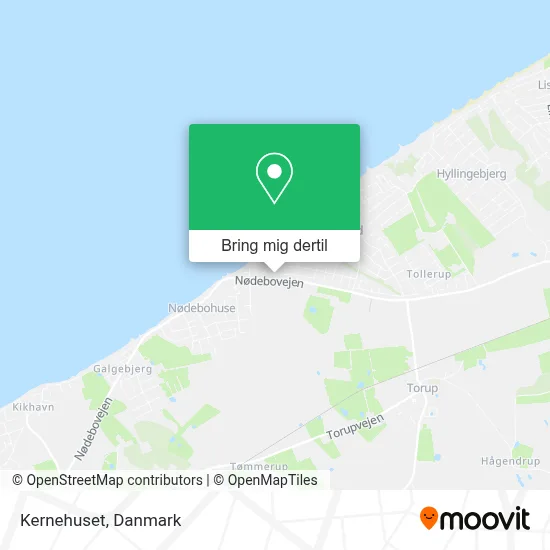 Kernehuset kort