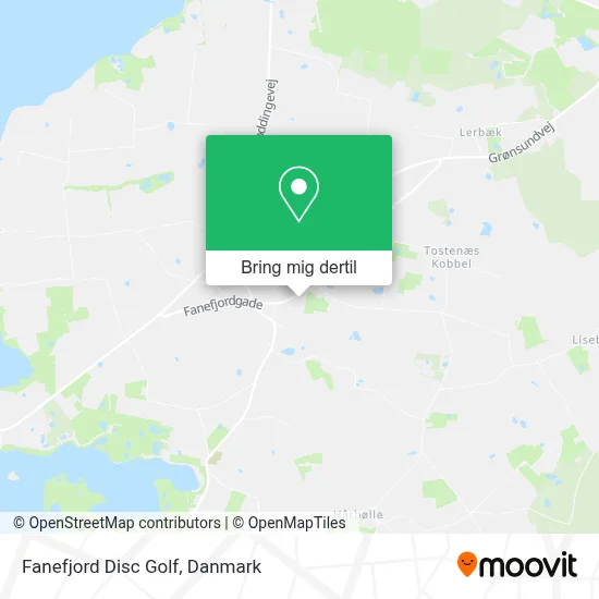 Fanefjord Disc Golf kort