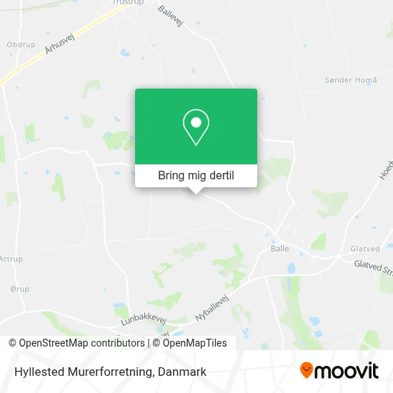 Hyllested Murerforretning kort