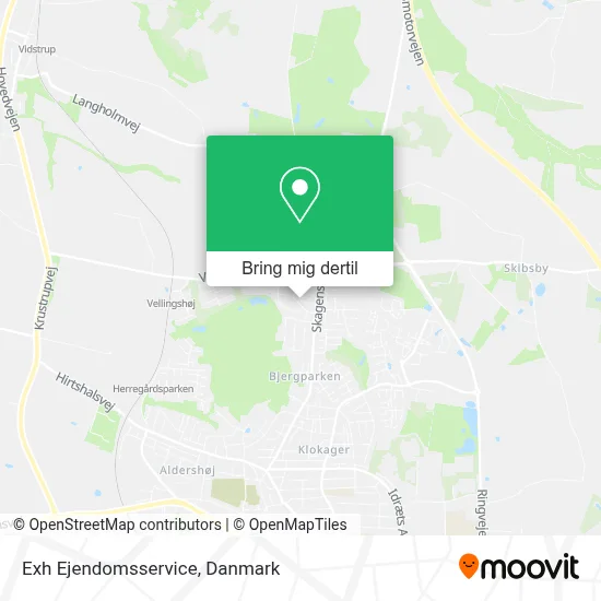 Exh Ejendomsservice kort