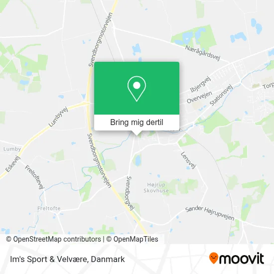 Im's Sport & Velvære kort