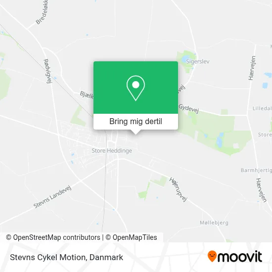 Stevns Cykel Motion kort