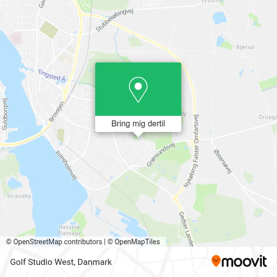 Golf Studio West kort
