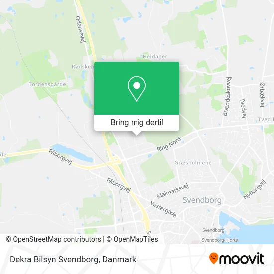 Dekra Bilsyn Svendborg kort