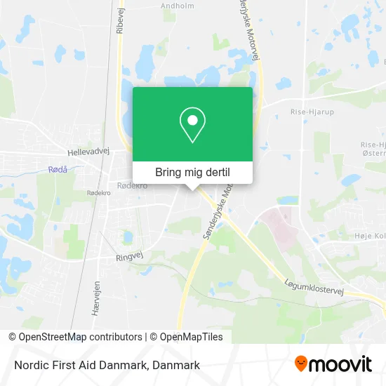 Nordic First Aid Danmark kort