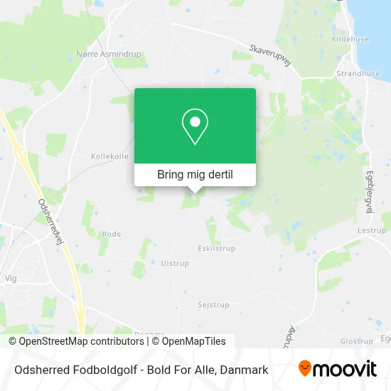 Odsherred Fodboldgolf - Bold For Alle kort
