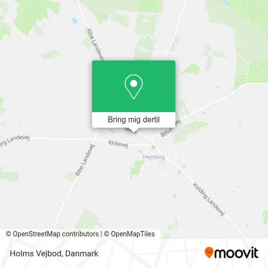 Holms Vejbod kort