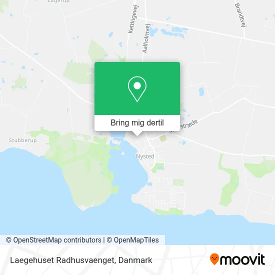 Laegehuset Radhusvaenget kort