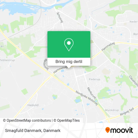 Smagfuld Danmark kort