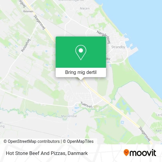 Hot Stone Beef And Pizzas kort