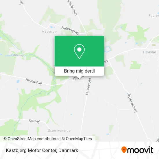 Kastbjerg Motor Center kort