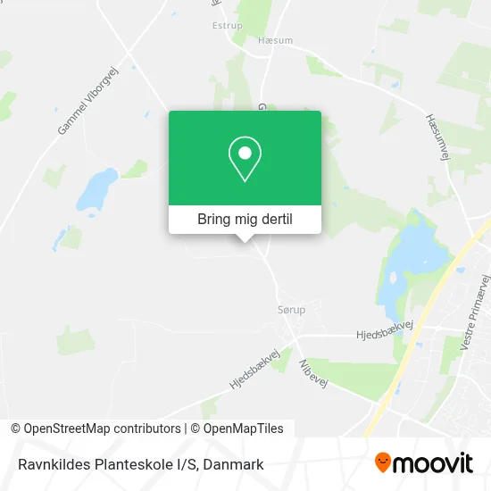 Ravnkildes Planteskole I/S kort