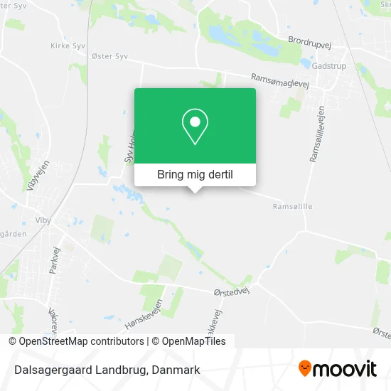 Dalsagergaard Landbrug kort