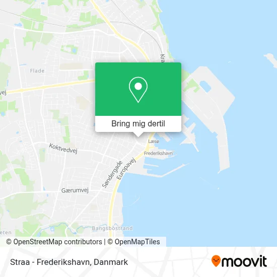 Straa - Frederikshavn kort