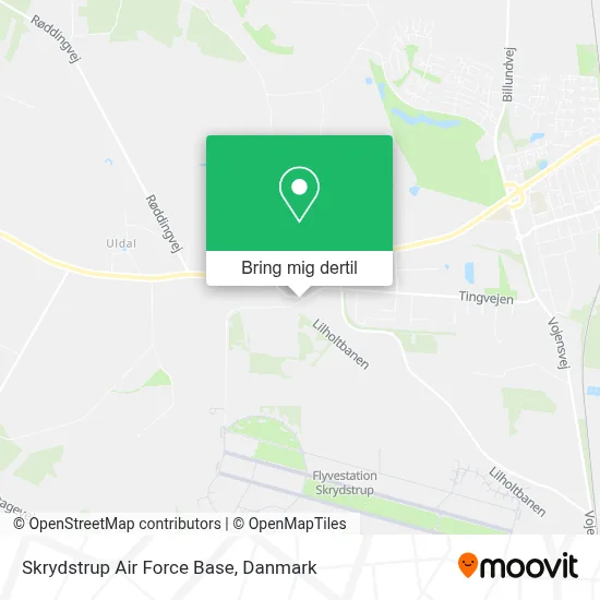 Skrydstrup Air Force Base kort