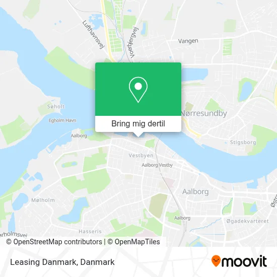 Leasing Danmark kort