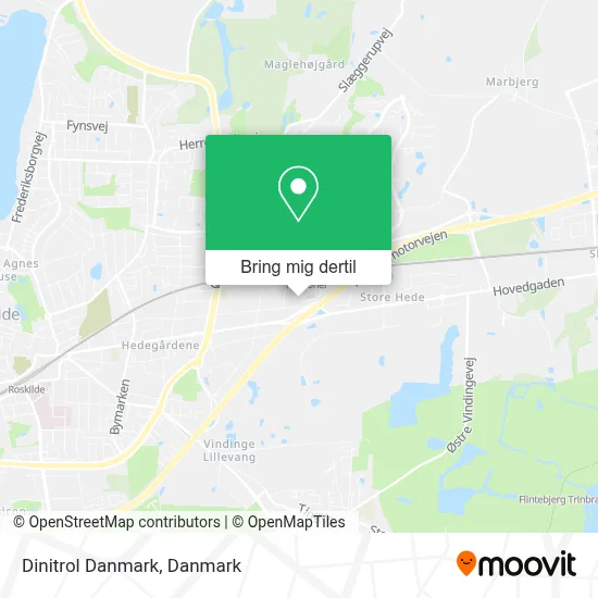 Dinitrol Danmark kort