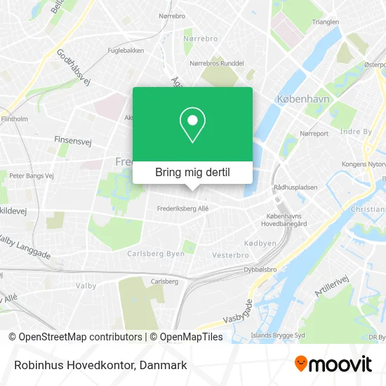 Robinhus Hovedkontor kort