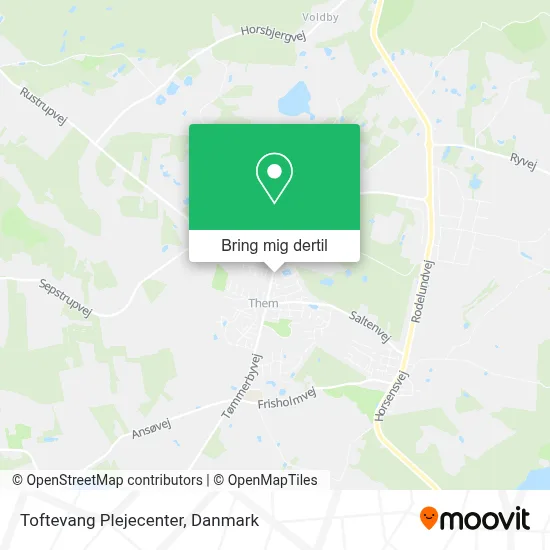 Toftevang Plejecenter kort