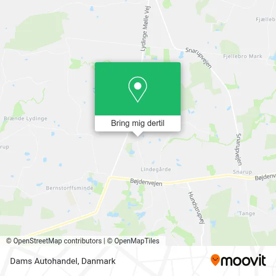 Dams Autohandel kort
