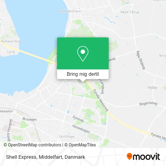 Shell Express, Middelfart kort