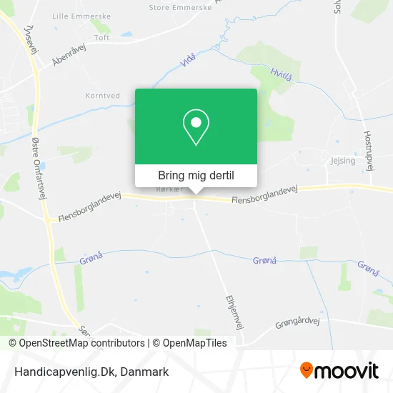 Handicapvenlig.Dk kort