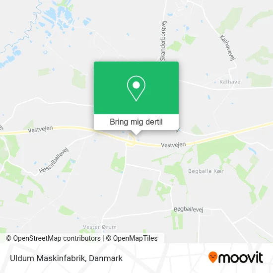 Uldum Maskinfabrik kort