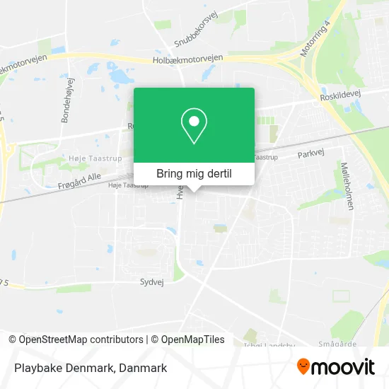Playbake Denmark kort