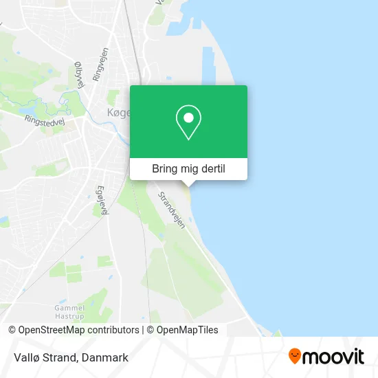 Vallø Strand kort