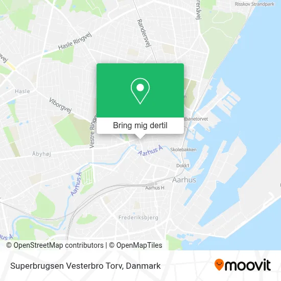 Superbrugsen Vesterbro Torv kort