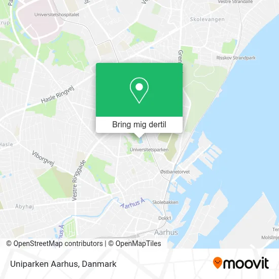 Uniparken Aarhus kort