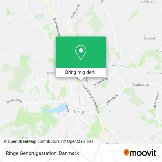 Ringe Genbrugsstation kort