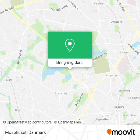 Mosehuset kort