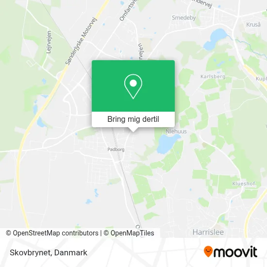 Skovbrynet kort