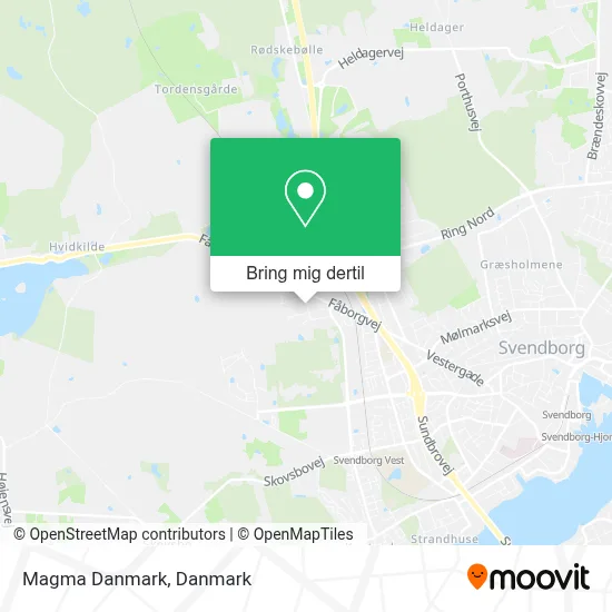 Magma Danmark kort