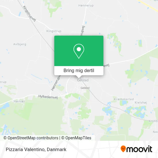Pizzaria Valentino kort