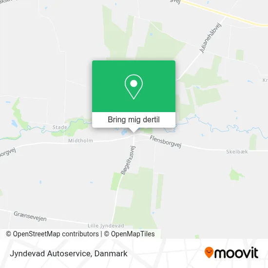 Jyndevad Autoservice kort