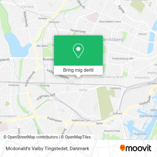 Mcdonald's Valby Tingstedet kort