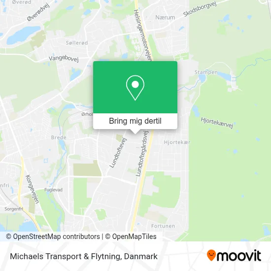 Michaels Transport & Flytning kort