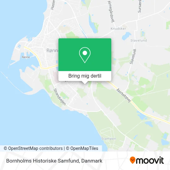 Bornholms Historiske Samfund kort