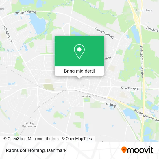 Radhuset Herning kort