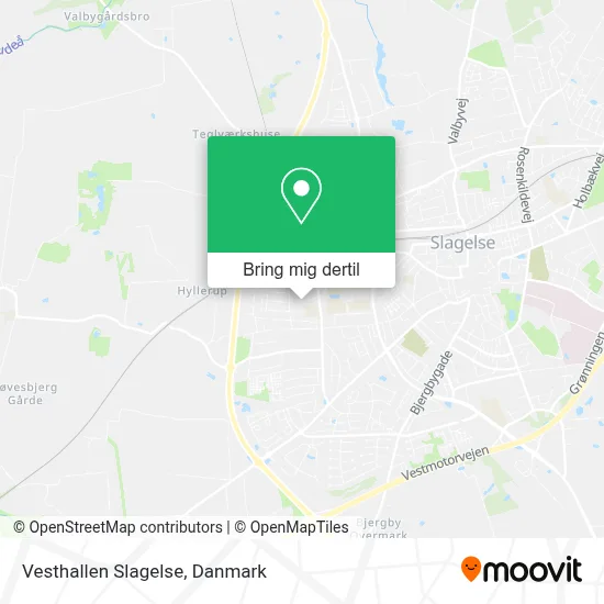 Vesthallen Slagelse kort