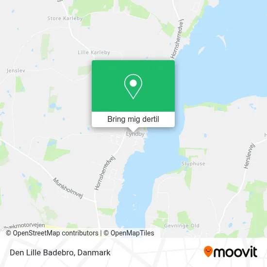 Den Lille Badebro kort