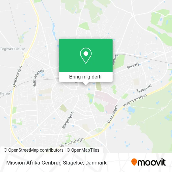 Mission Afrika Genbrug Slagelse kort